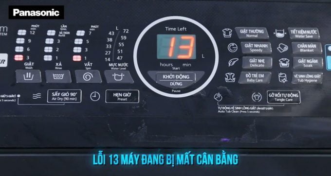 Lỗi U13 Máy Giặt Panasonic