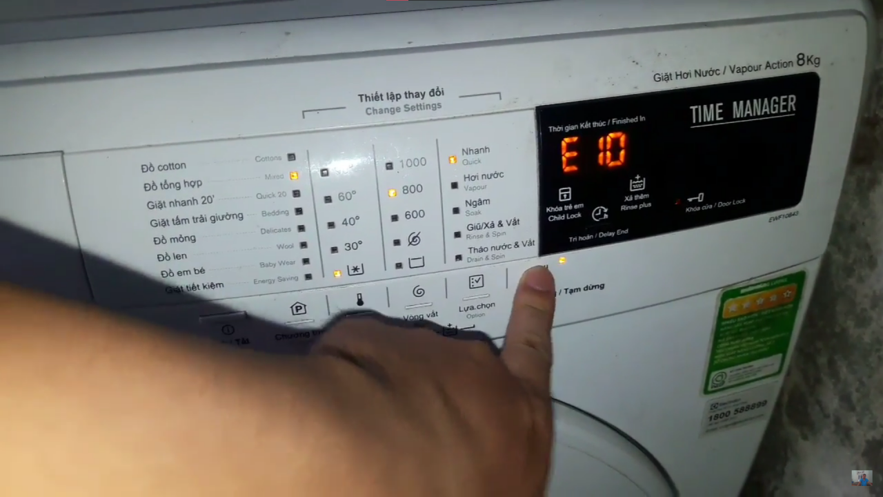  Cách Xử Lí Mã Lỗi E10 Máy Giặt Electrolux Tại Nhà Đơn Giản 