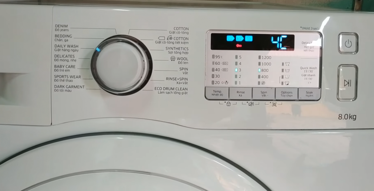 Cách Xử Lí Mã Lỗi 4C Máy Giặt Samsung Tại Nhà Dễ Dàng 