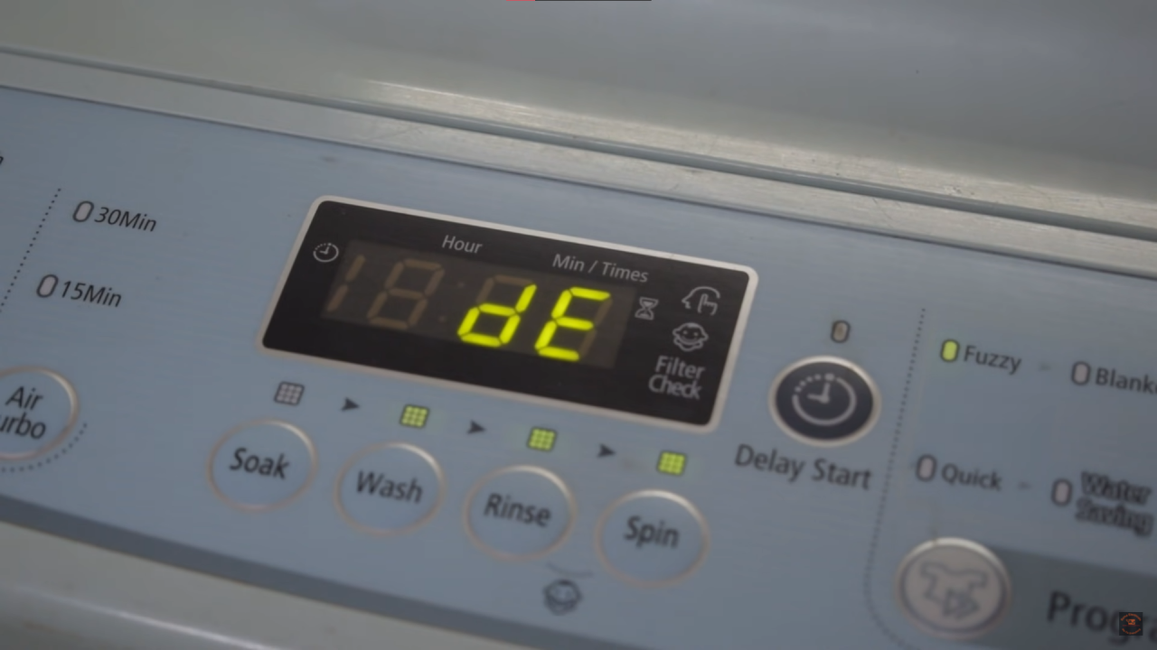 Cách Xử Lí Mã Lỗi dE Máy Giặt Samsung Tại Nhà Dễ Dàng