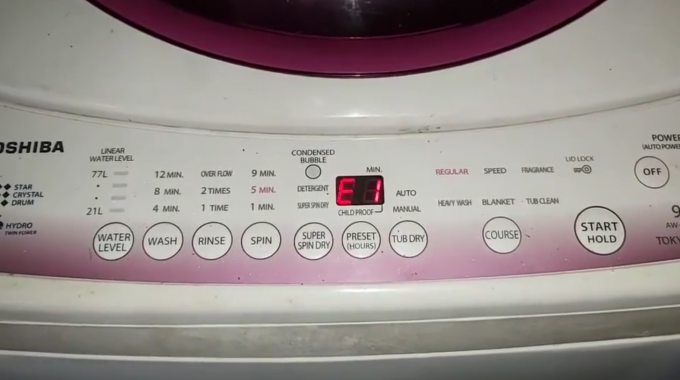 Cách Sửa Lỗi E1 Máy Giặt Toshiba Tại Nhà Đơn Giản