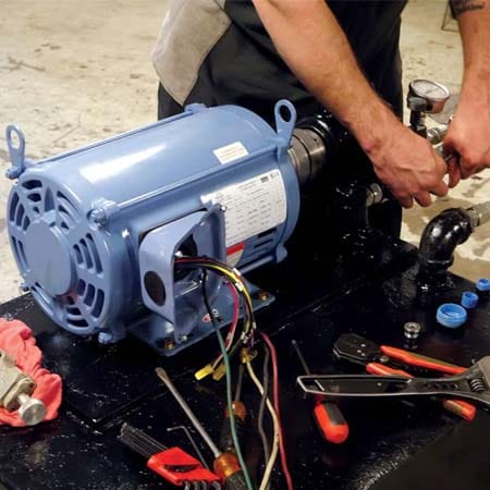 Máy bơm chạy yếu, nước lên chậm