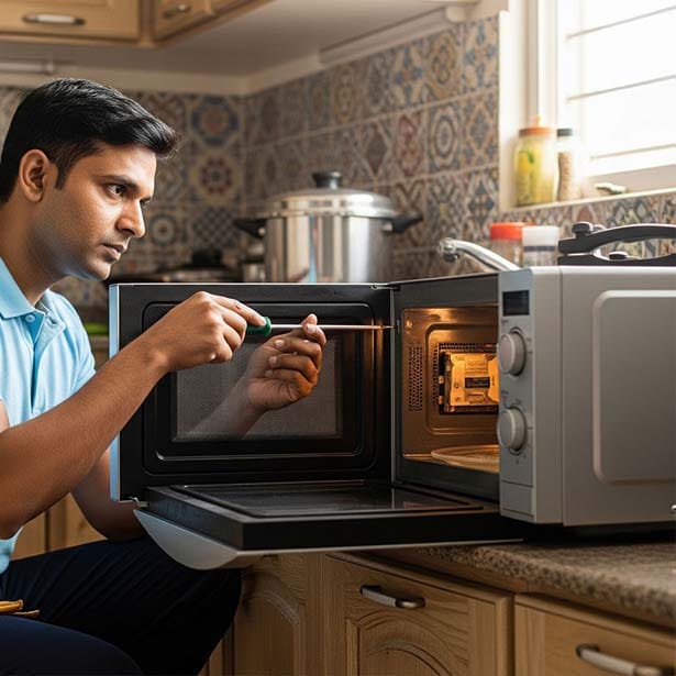 Lò vi sóng phát ra tiếng kêu to bất thường