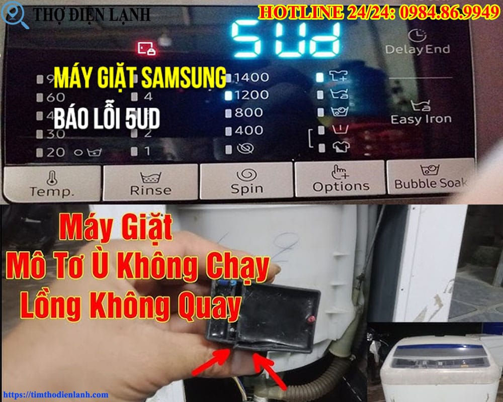 Các lỗi thường gặp trên máy giặt Samsung 