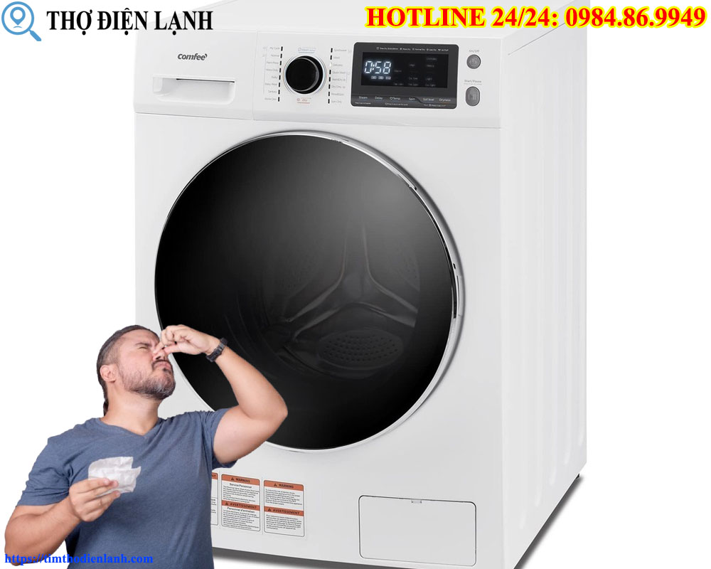 Cảnh Báo Máy giặt Comfee’ có mùi khét