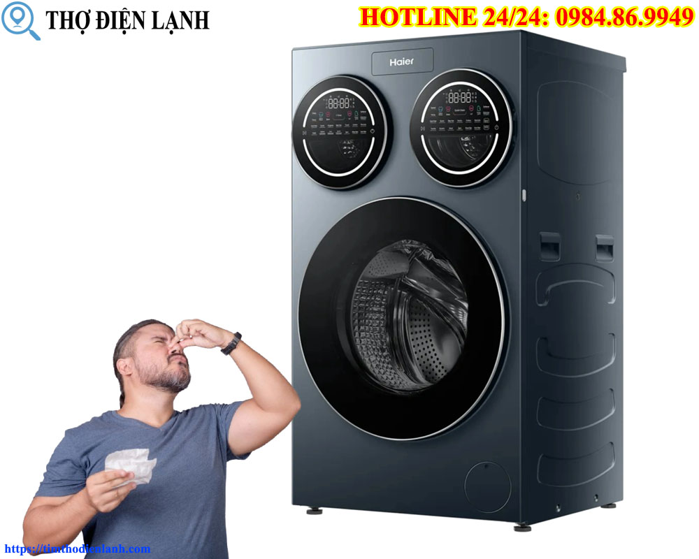 Cảnh Báo Máy giặt Haier có mùi khét
