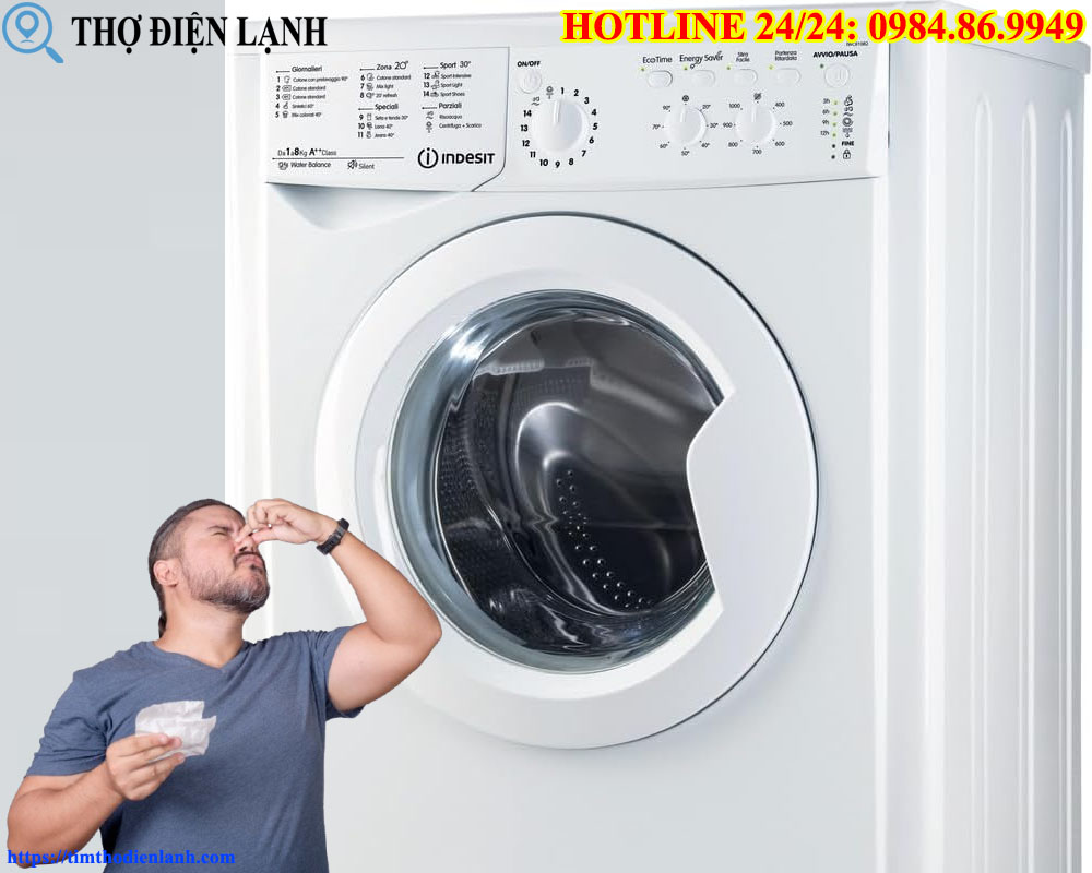 Cảnh Báo Máy giặt Indesit có mùi khét