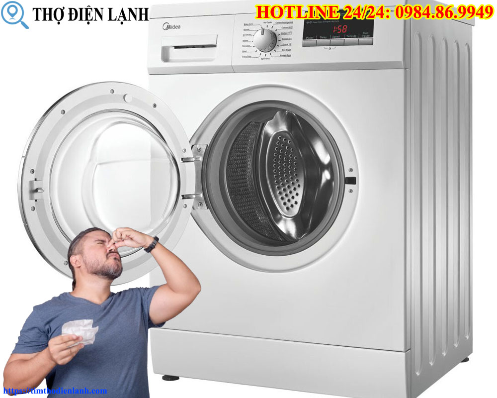 Cảnh Báo Máy giặt Midea có mùi khét