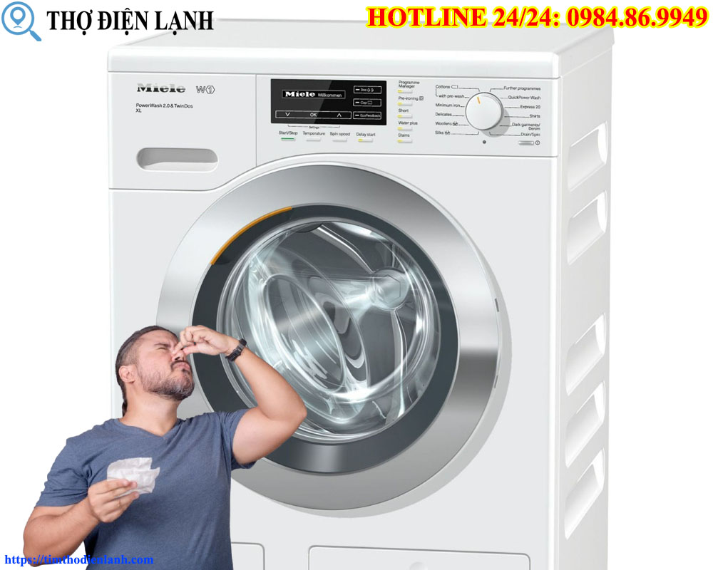 Cảnh Báo Máy giặt Miele có mùi khét