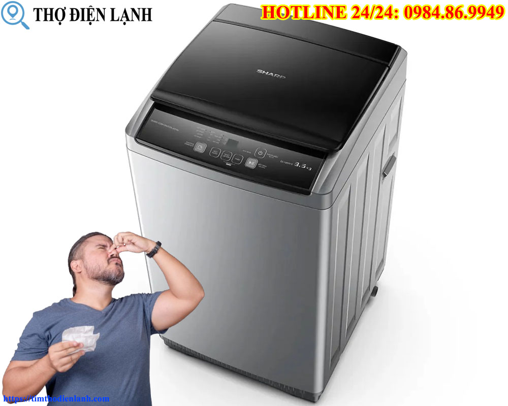 Cảnh Báo Máy giặt Sharp có mùi khét