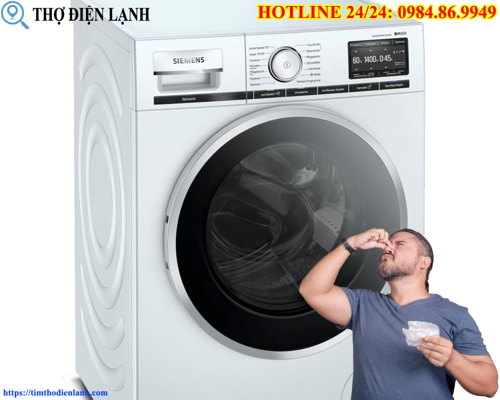 Cảnh Báo Máy giặt Siemens có mùi khét