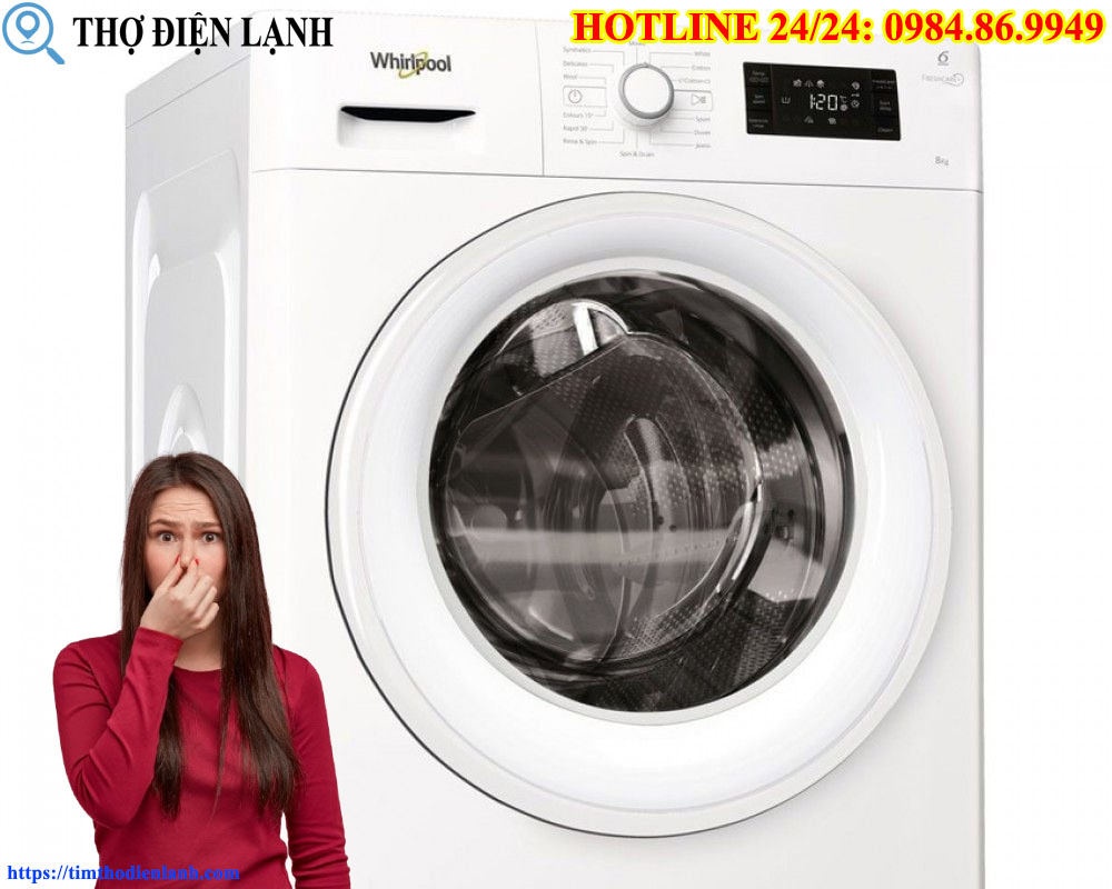Cảnh Báo Máy giặt Whirlpool có mùi khét