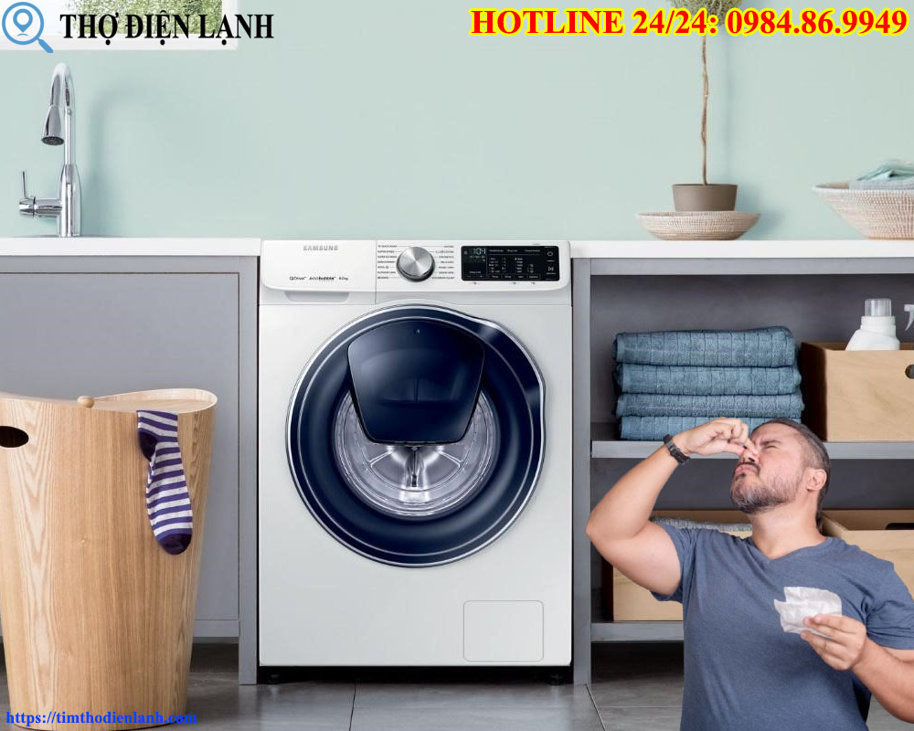 Cảnh Báo Máy giặt có mùi khét