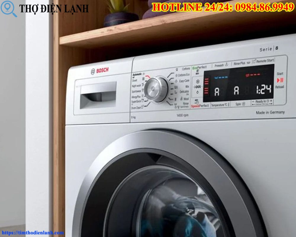 Lỗi cảm biến cửa ở máy giặt Bosch