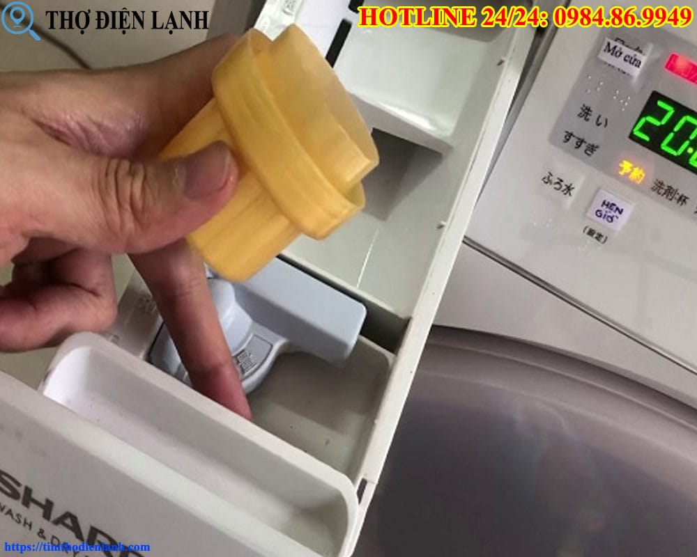 Lỗi cảm biến cửa ở máy giặt Sharp