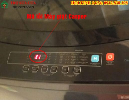 Lỗi cảm biến nhiệt máy giặt Casper