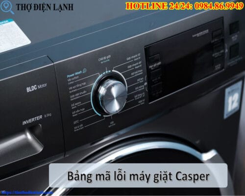 Lỗi thường gặp trên máy giặt Casper