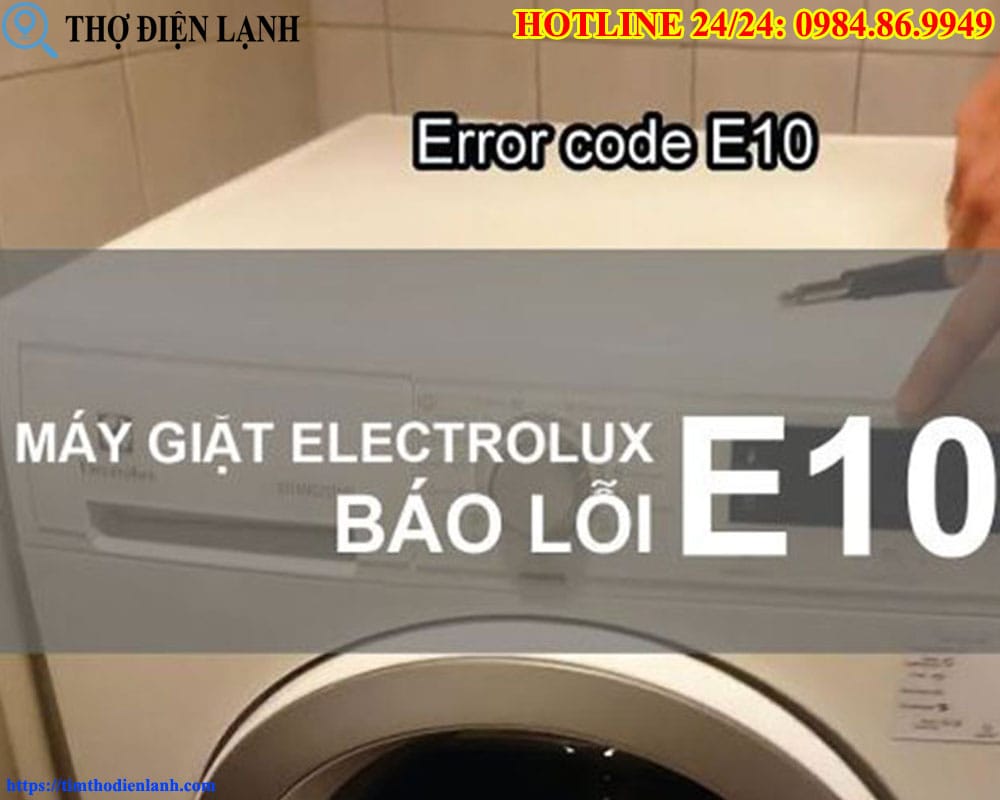 Lỗi thường gặp trên máy giặt Electrolux