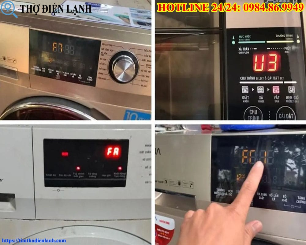 Lỗi thường gặp trên máy giặt Siemens