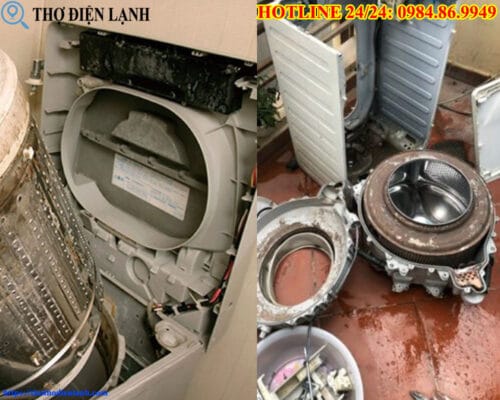 Máy giặt Beko có mùi khét