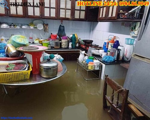 Máy giặt Bosch bị ngập nước