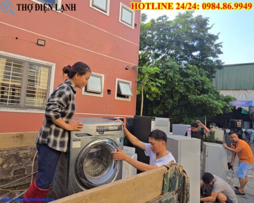 Máy giặt Casper bị ngập nước