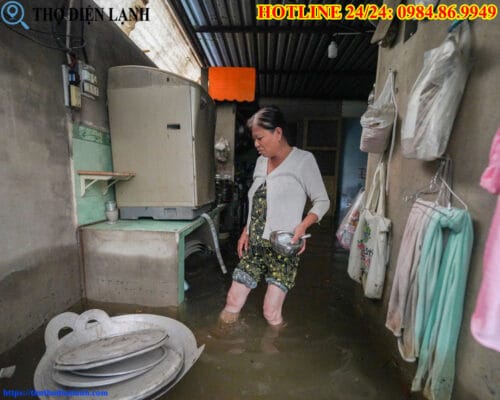 Máy giặt Electrolux bị ngập nước