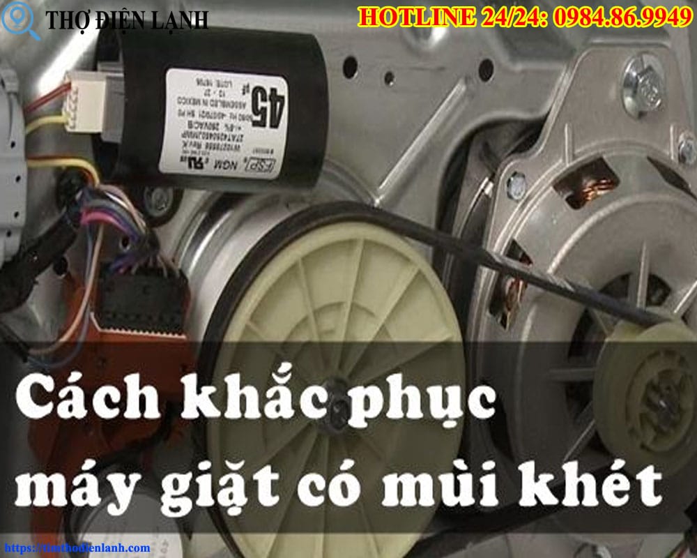 Máy giặt Electrolux có mùi khét