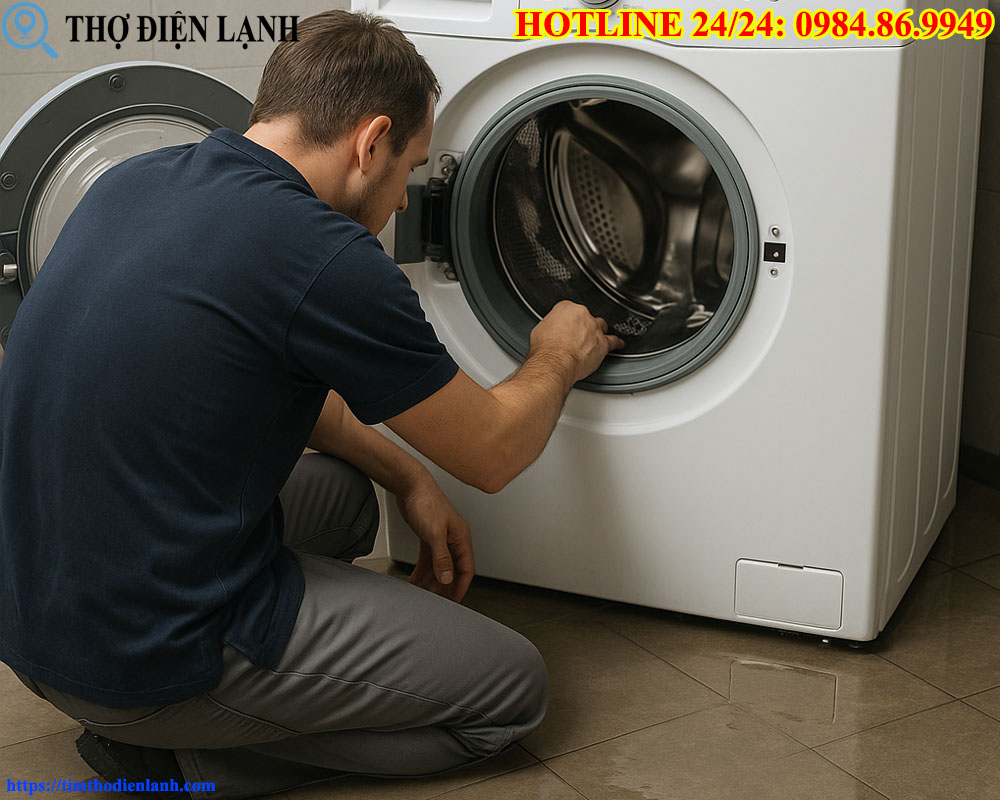 Máy giặt Fagor bị ngập nước