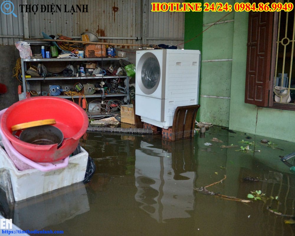 Máy giặt Fagor bị ngập nước