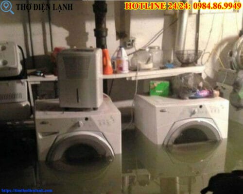 Máy giặt Gree bị ngập nước