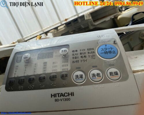 Máy giặt Hitachi bật nguồn nhưng không hoạt động