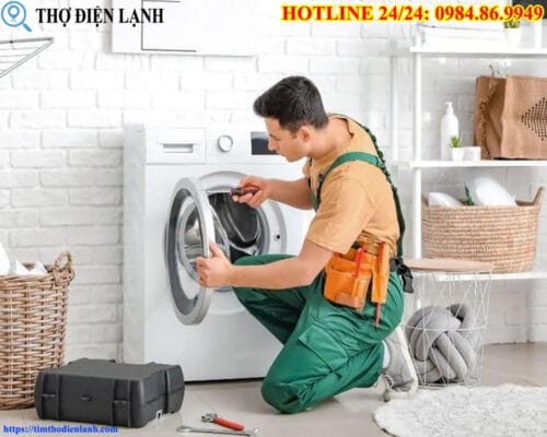 Máy giặt Hitachi bị tràn nước