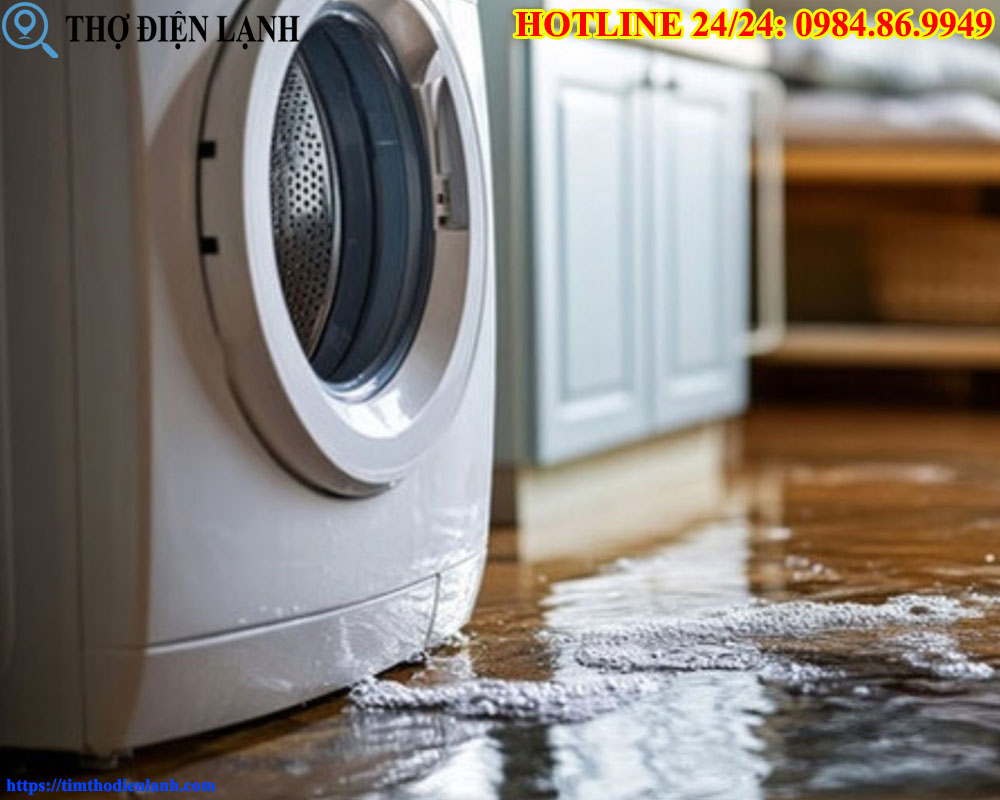 Máy giặt Indesit bị ngập nước