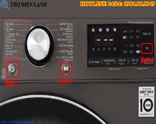 Máy giặt LG báo lỗi liên tục