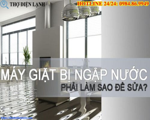 Máy giặt Midea bị ngập nước