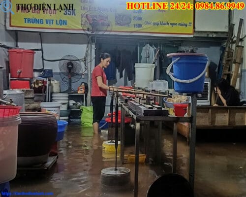 Máy giặt Miele bị ngập nước