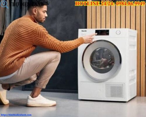 Máy giặt Miele có mùi khét