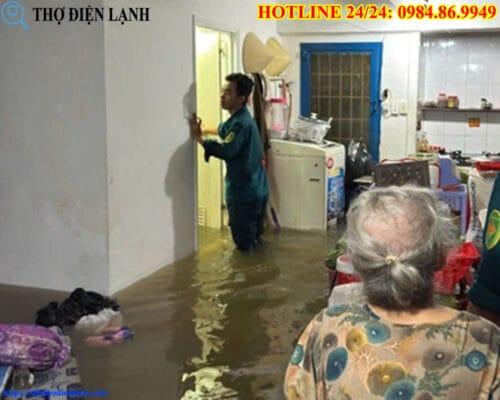 Máy giặt Panasonic bị ngập nước