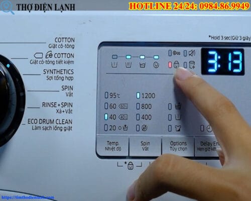 Máy giặt Samsung báo lỗi liên tục
