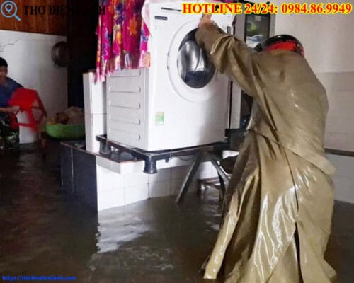 Máy giặt Siemens bị ngập nước