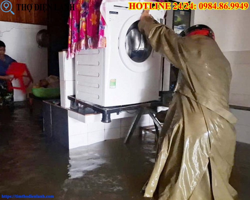 Máy giặt Siemens bị ngập nước