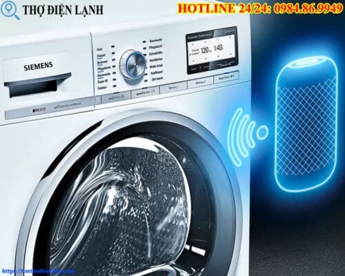 Máy giặt Siemens có mùi khét