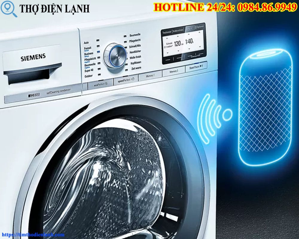 Máy giặt Siemens có mùi khét