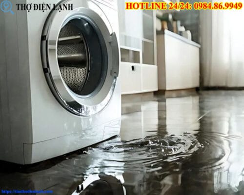 Máy giặt TCL bị ngập nước