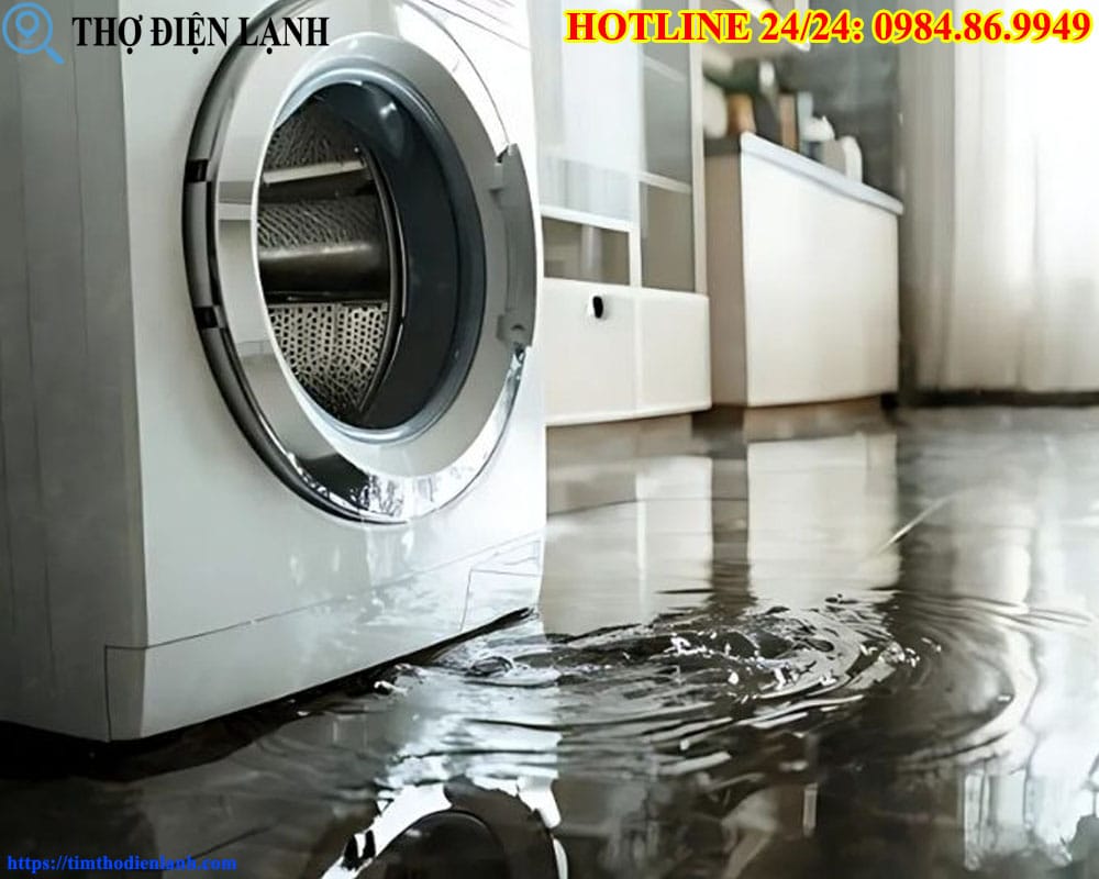 Máy giặt TCL bị ngập nước