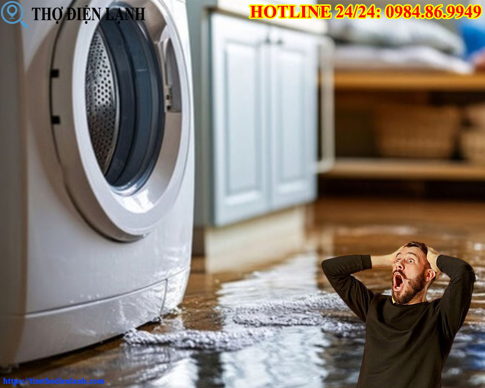 Máy giặt Whirlpool bị ngập nước