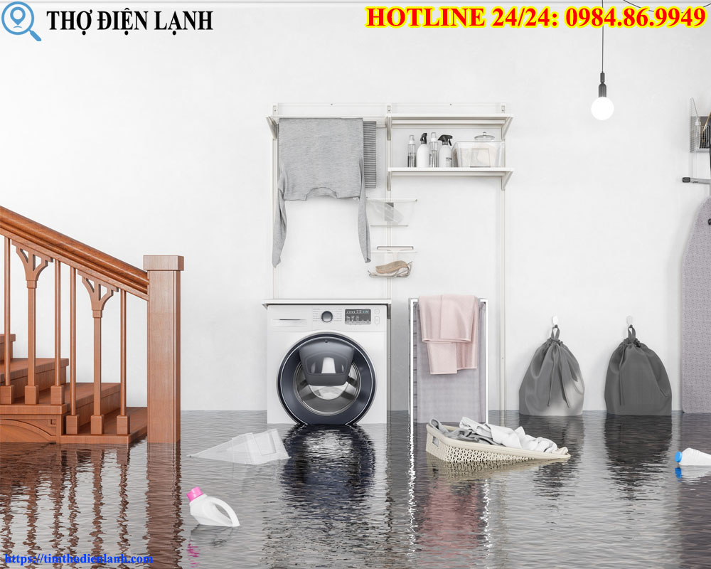 Máy giặt bị ngập nước