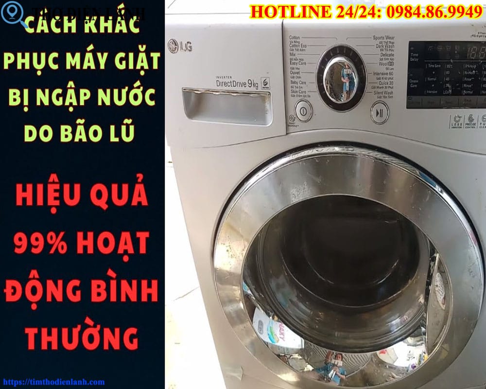 Máy giặt bị ngập nước