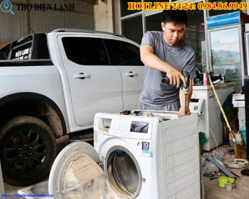 Máy giặt Beko bị ngập nước